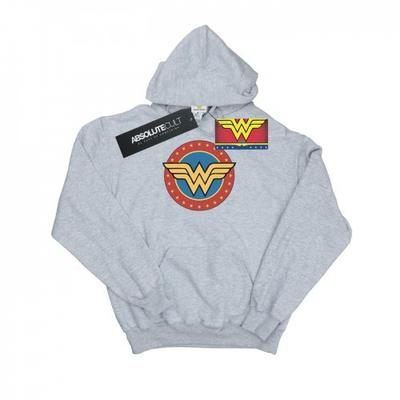 Erkek Wonder Woman Daire Logolu Kapşonlu