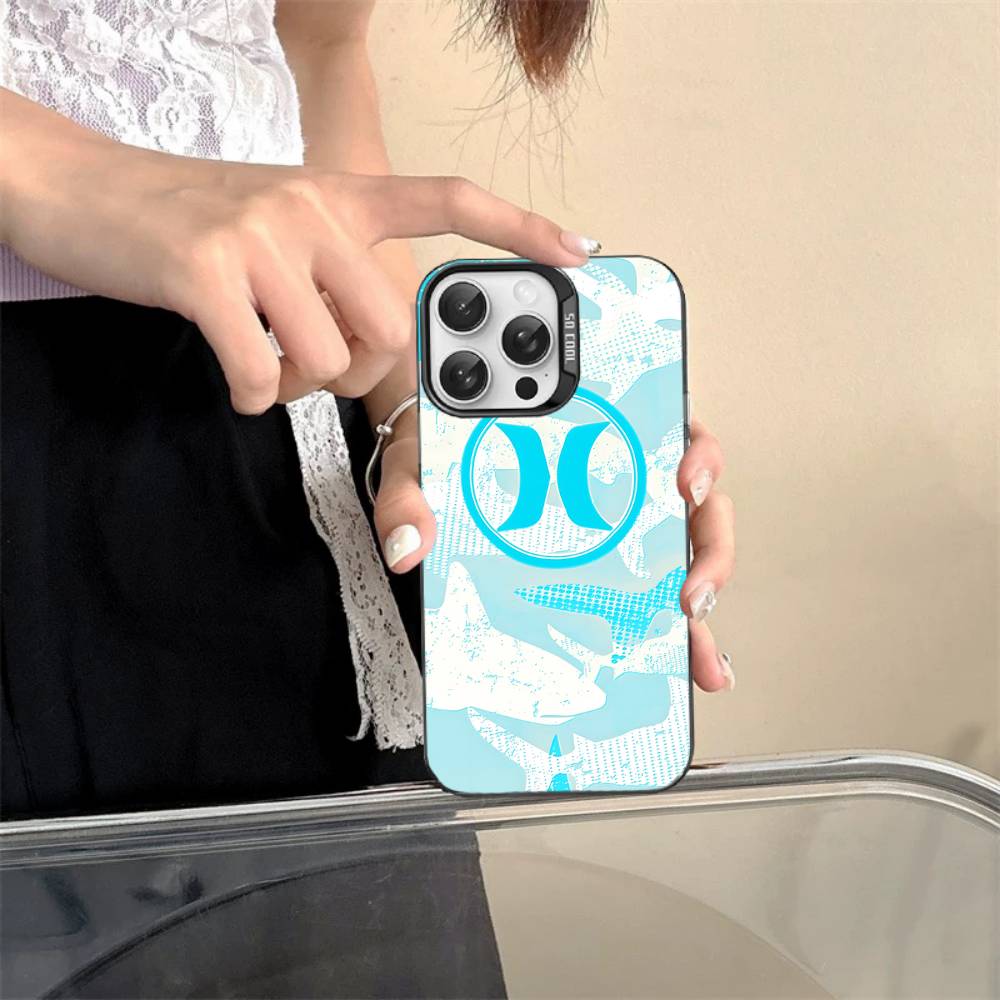 H-Hurley LOGO Phone Case For IPhone 17 16 15 14 13 12 11 Pro MAX Matte Shockproof Back Anti Fall Matte Cover