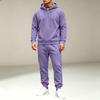 Men's Pullover Hoodie Sweatshirt Athletic Track Suit Set for Sports, Workout and Casual Wear