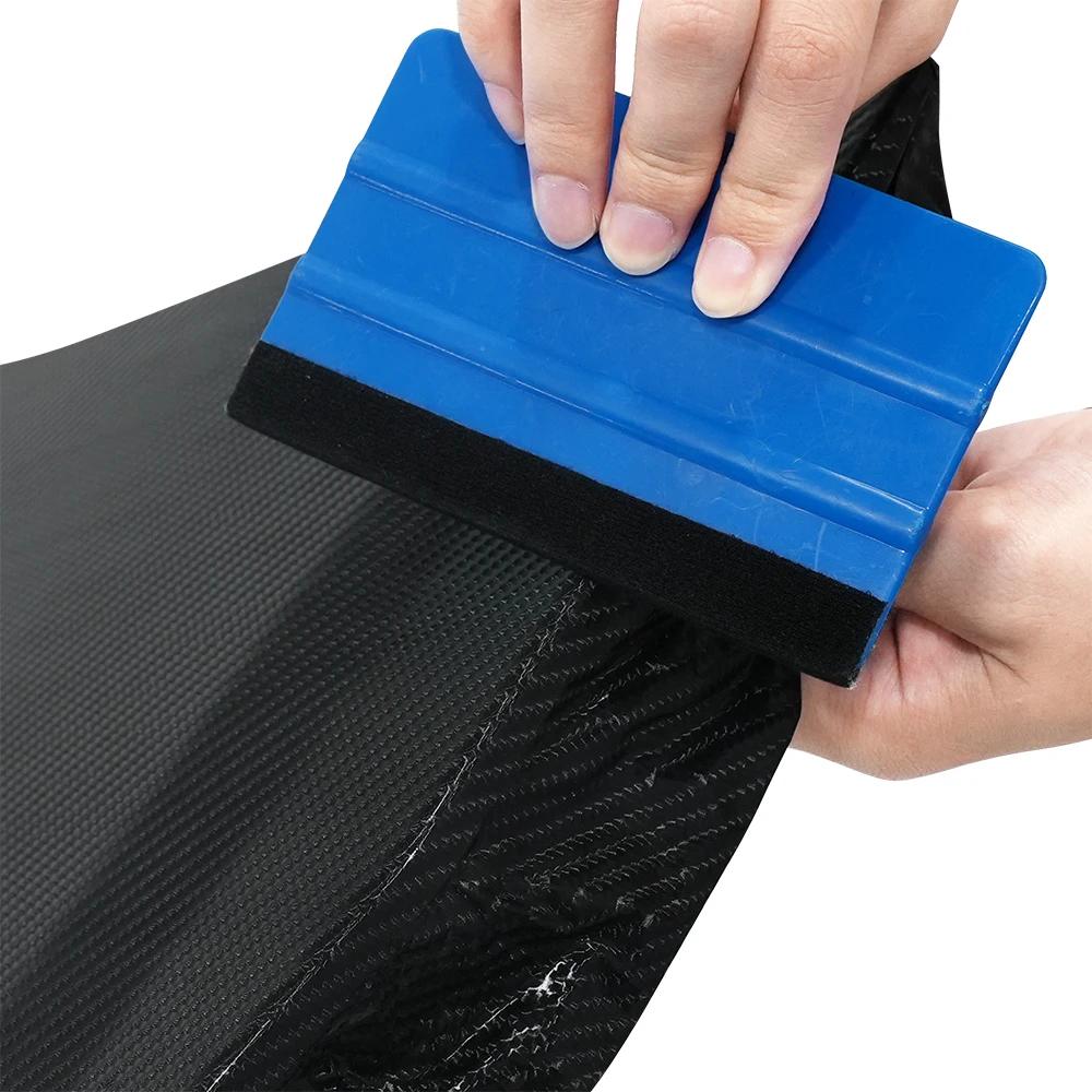 50cm Car Vinyl Wrap Decal 4D Carbon Fiber Black Car Vehicle Modify Film Motorcycle Body Exterior Sticker Waterproof Decor Parts