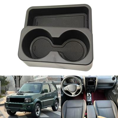 Scatola portaoggetti compatta per portabicchieri per JB23 JB33 JB43 Console centrale dell'auto con tappetino antivibrazioni per fissare oggetti personali