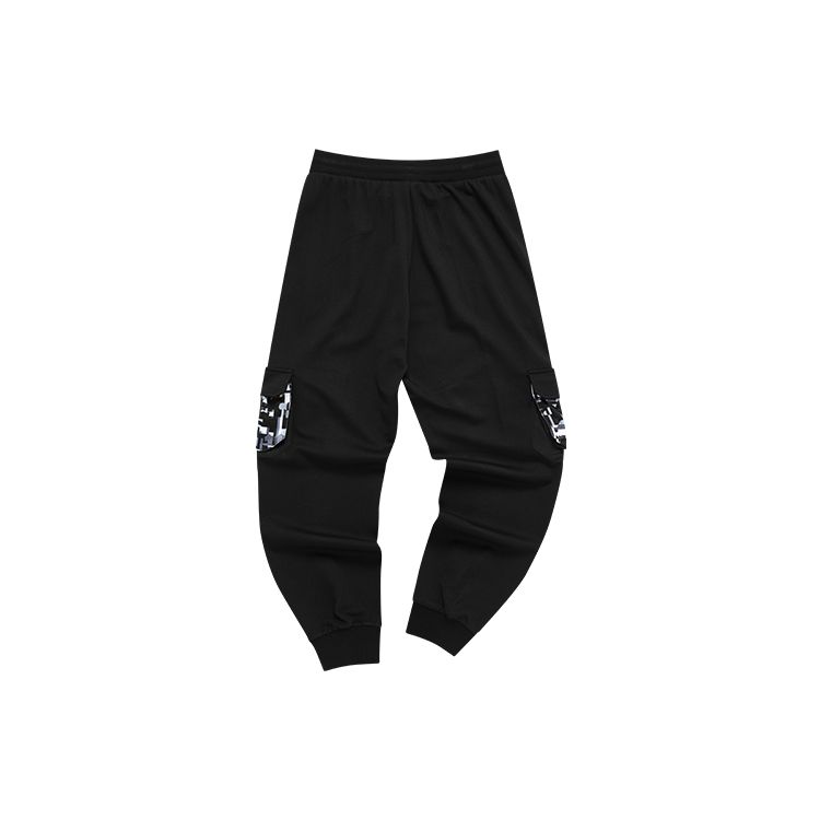 FILA Fusion X White Mountaineering Mosaic Pocket Cuffed Sports Pants Women pants Deep-Black T11W137603FBK