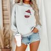 Women's Casual Fashion Round Neck Long Sleeve Christmas Printed Sweatshirt