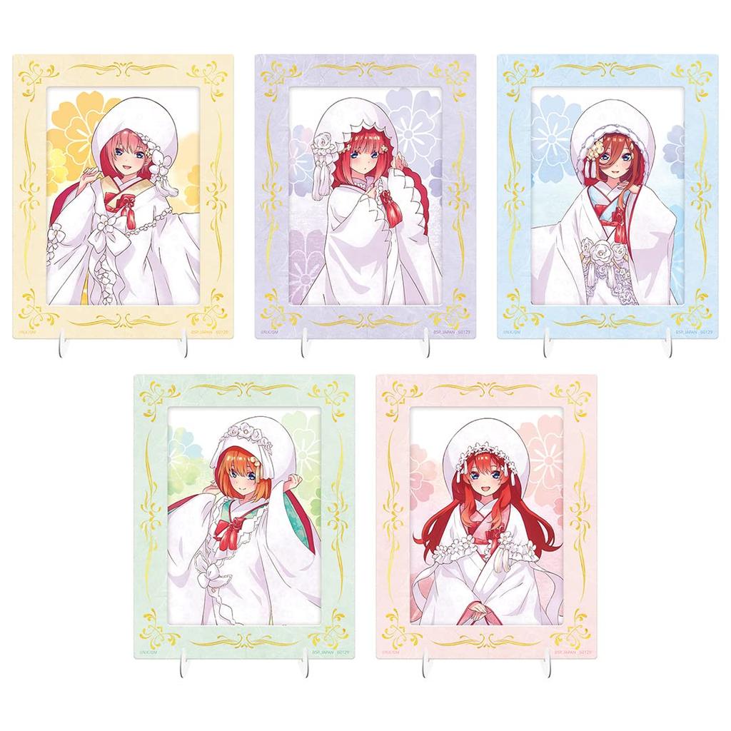 Ichiban Kuji Movie The Quintessential Quintuplets ~The Bond of Happiness~ L Prize Frame Stand Set of 5