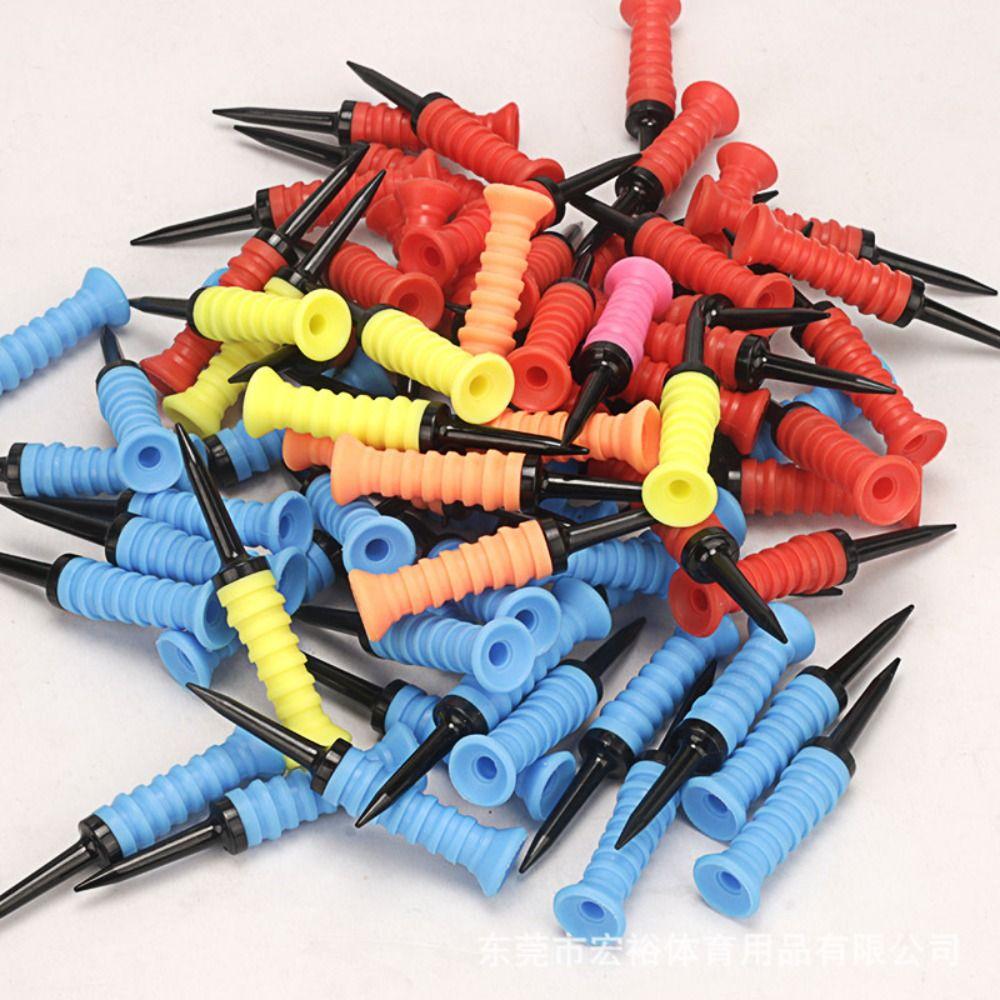 Support Plastic Golf Tees Bulk Golf Tees Rubber Golf Tees Golf Cross Nails Stability Tee Holder