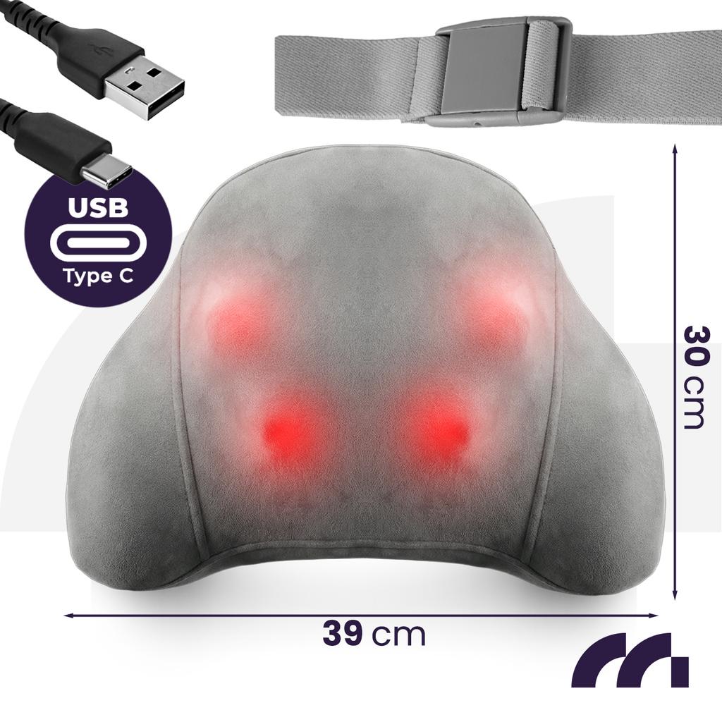 Maltec max-comfy 1800 wireless wireless massager pillow for back, neck, legs, and body