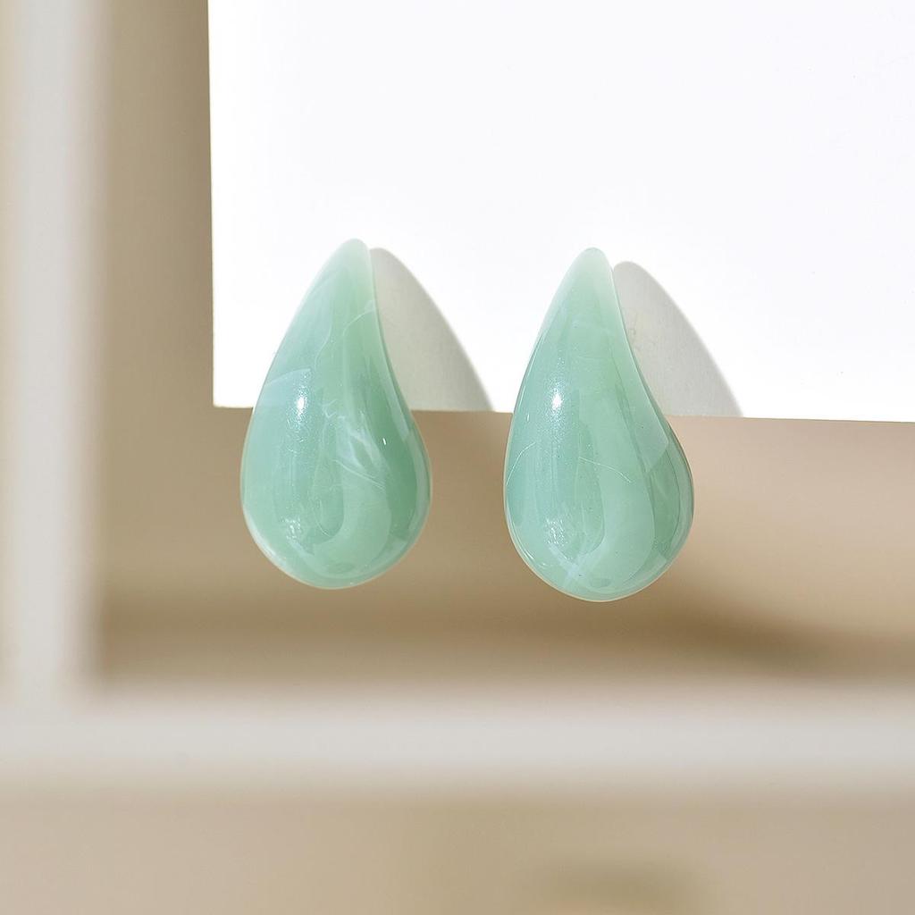 Plump Water Drop Acrylic Dangle Earrings - Simple & Fashionable Jewelry for Women