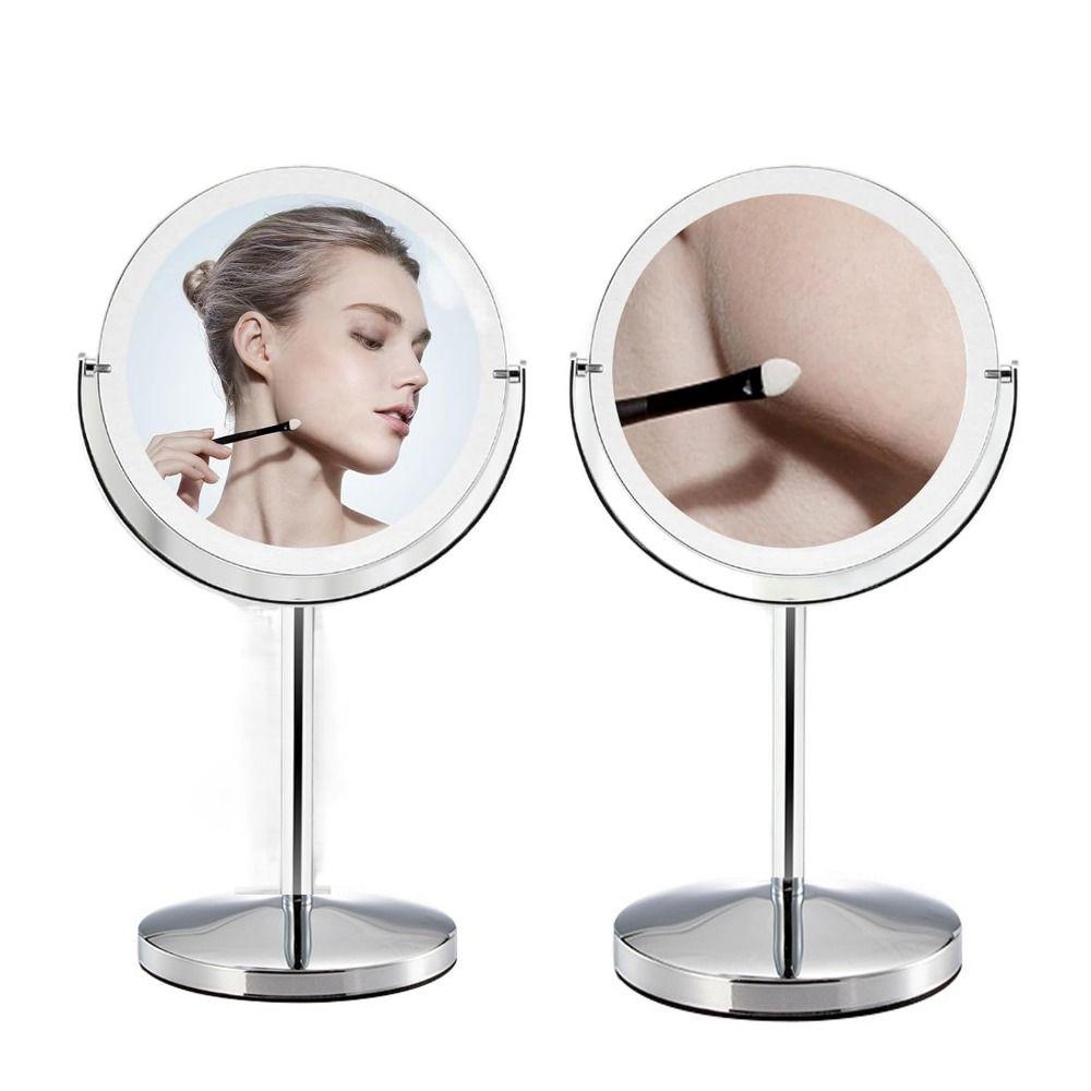 

21 светодиодная лампа премиум-класса. Светодиодное косметическое зеркало. Зеркало для бритья с 10-кратным увеличением. Ванная комната.