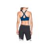 Under Armour Solid Sports Bra Women activewear Dark-Blue 1276503-480