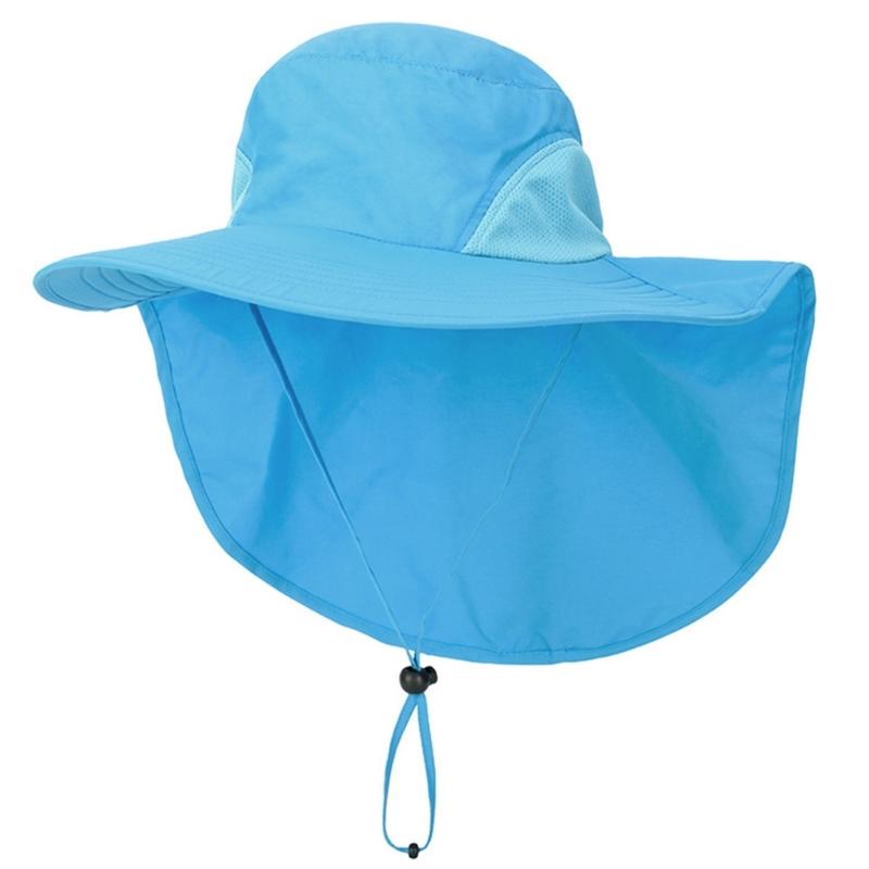 Fishing Wide Brims Sun Hat Outdoor Climbings Mesh Fisherman Hat Fishing Casual Hat Unisex Camping Hunting Bucket Hat