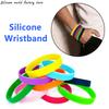 Silicone world 10pcs Silicone luminous bracelet sports bracelet wristband with adult glossy monochrome silicone bracelet