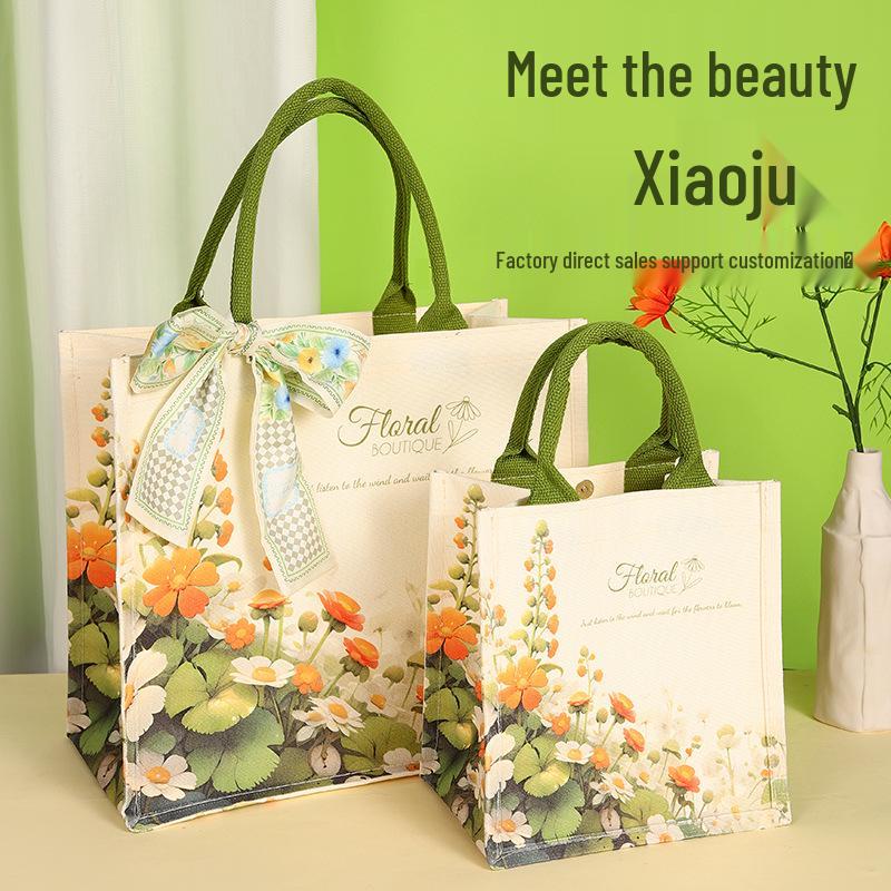 

Жіноча водонепроникна полотняна сумка-тоут Daisy - Велика місткість для роботи та поїздок Daisy No Bottom No Side 35*40