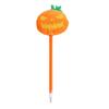 Push Ballpoint Pen Halloween Pumpkin Gel Ink Pen, 0.7mm Rollerball with Plush Pumpkin, Student Novelty Black for Party Favors, Gift Supplies