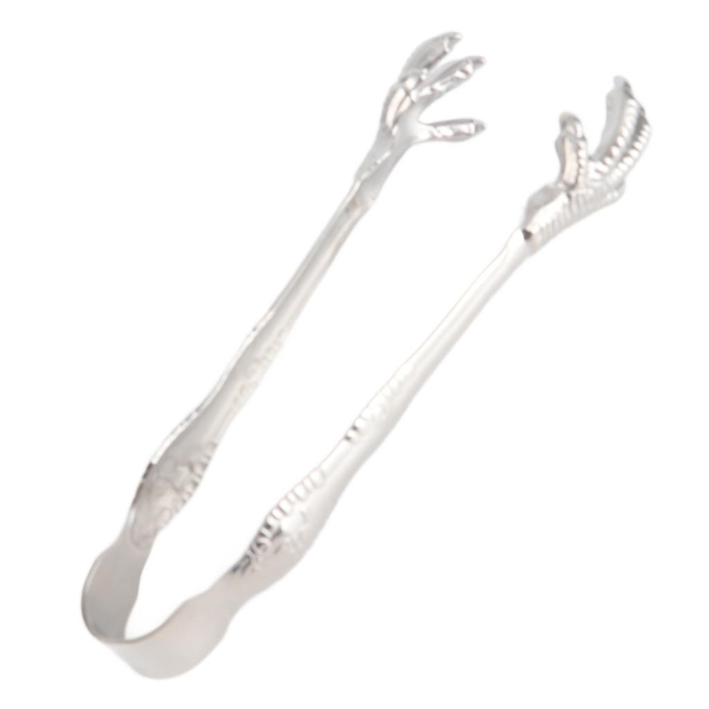 Eagle Claw Style Ice Tongs Food Grade Stainless Steel Prevents Slipping Ice Tongs for Home Bar Sugar Cubes Ice Cubes