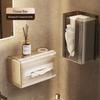 Bathroom Wall-Mounted Tissue Holder with Suction Cup