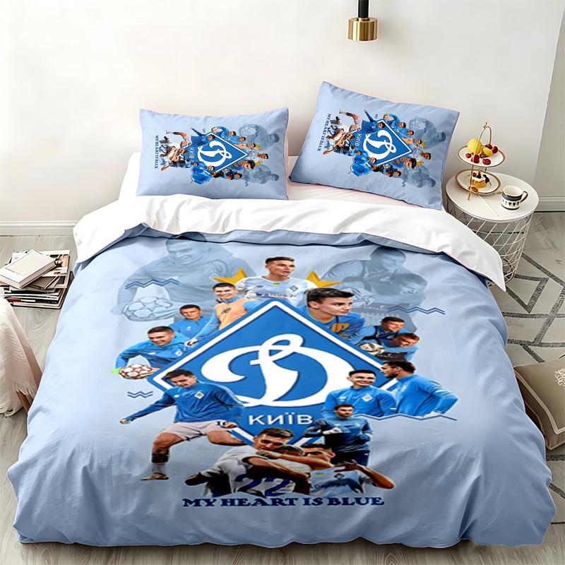 FC Dinamo Minsk 3pc set Perfect for bedroom use Comfortable bedding set includes a duvet cover and two pillowcases Ideal birthday or Christmas gift