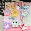 Cute Cartoon Sanrio Star Acrylic Keychain Ins Sweet Girl Schoolbag Pendant Keyring Friend Gift