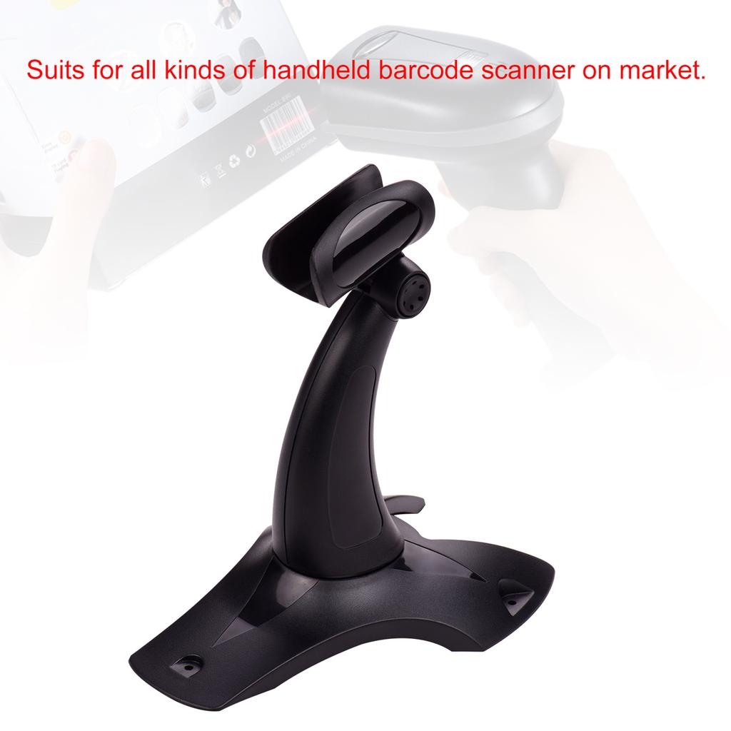 Bracket Stand Holder with Large Base -Stable Detachable Compatible for All Kinds Handheld Bar Scanner Reader