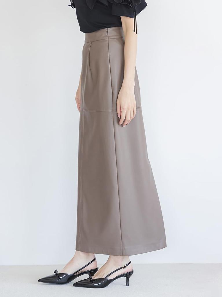 Stretch Leather Tight Skirt SWFS254285MOC0