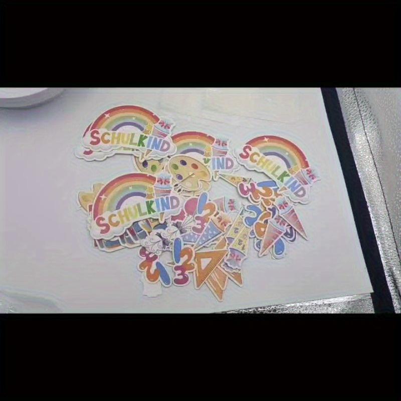 Colorful Confetti Decorations for Back-to-School - ABC 123 Themed Party Favors with Balloons, ackpacks, and Rainbow Accents