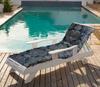 Vargottam Printed Rocking Chair Sofa Cushion With Ties  Chaise Recliner Quilted Thick Padded Seat Cushions Recliner Garden Outdoor