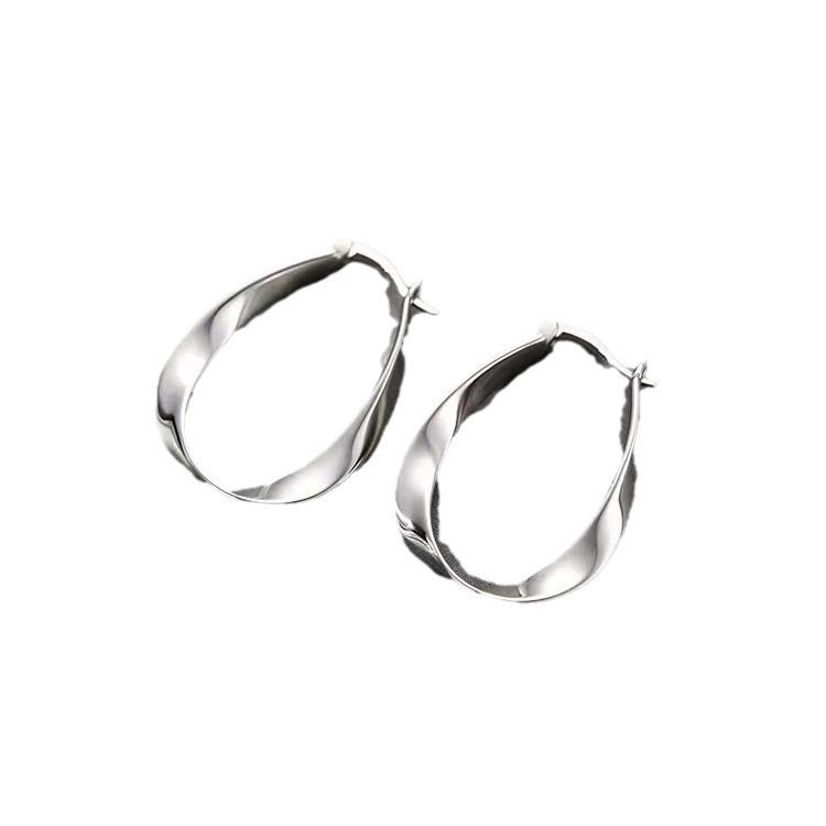 2023 New High-End Mobius 925 Silver Needle Stud Earrings for Women