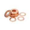 20/50pcs M5 M6 M8 M10 M12 M14 M16 Solid Purple Copper Washer Flat Ring O Gasket Spacer Washers Sealing Solid Washer Flat Seal