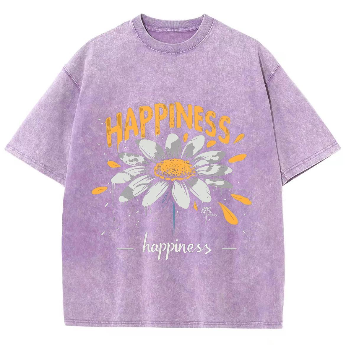 

Желтая футболка с рисунком маленькой ромашки, женская, свободная, свободного покроя, с коротким рукавом, американский винтажный уличный топ 3XL