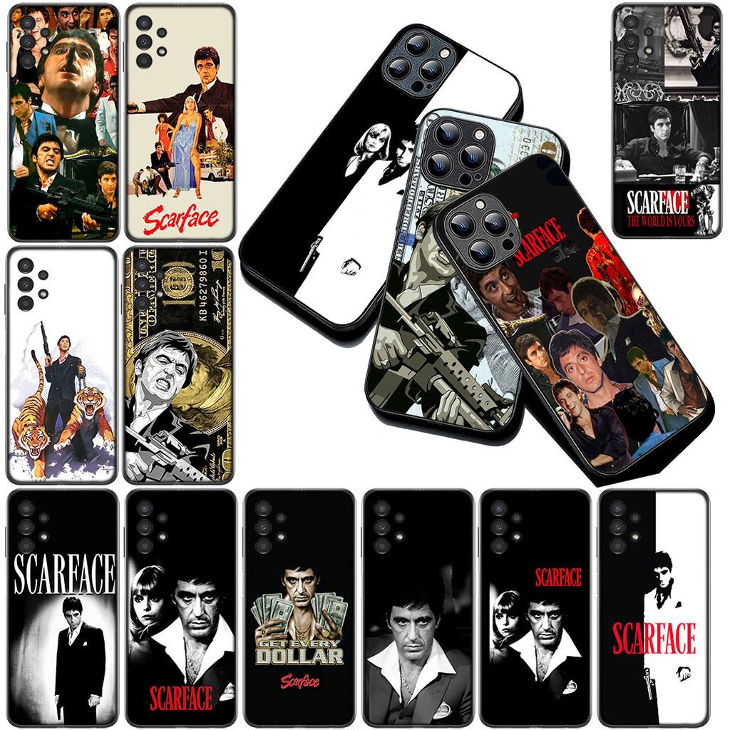 S-Scarfaces Wallpaper Phone Case for Samsung Galaxy S20 S22 S21 FE Ultra Plus A07 A17 A15 A16 A25 A57 A37 Protective Cover