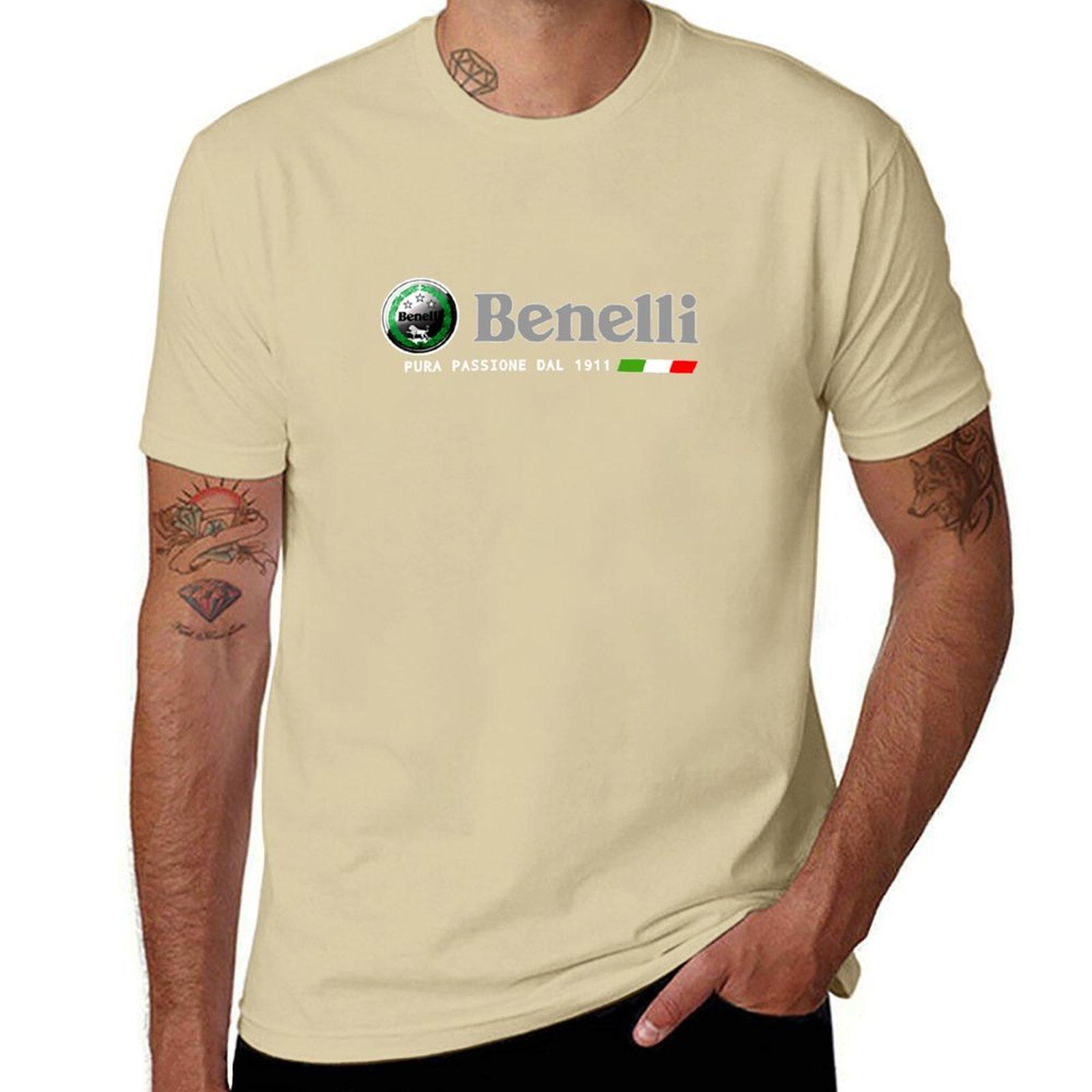 XIXI Fashion BENELLI MOTORFIETS DOOR FASHION THERAPY T-shirt vintage kleding vintage heren t-shirts 4XL