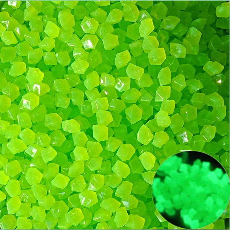 0,5 g Mini Diamant Resin Fluorescerande Stenar: Självlysande för mikrolandskap & akvarier, Arkeologisk leksak för barn