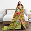Cute Sylvanian Families Blanket Quality Super Warm Throw Blanket Spring Airplane Travel Outdoor Pattern Bedspread