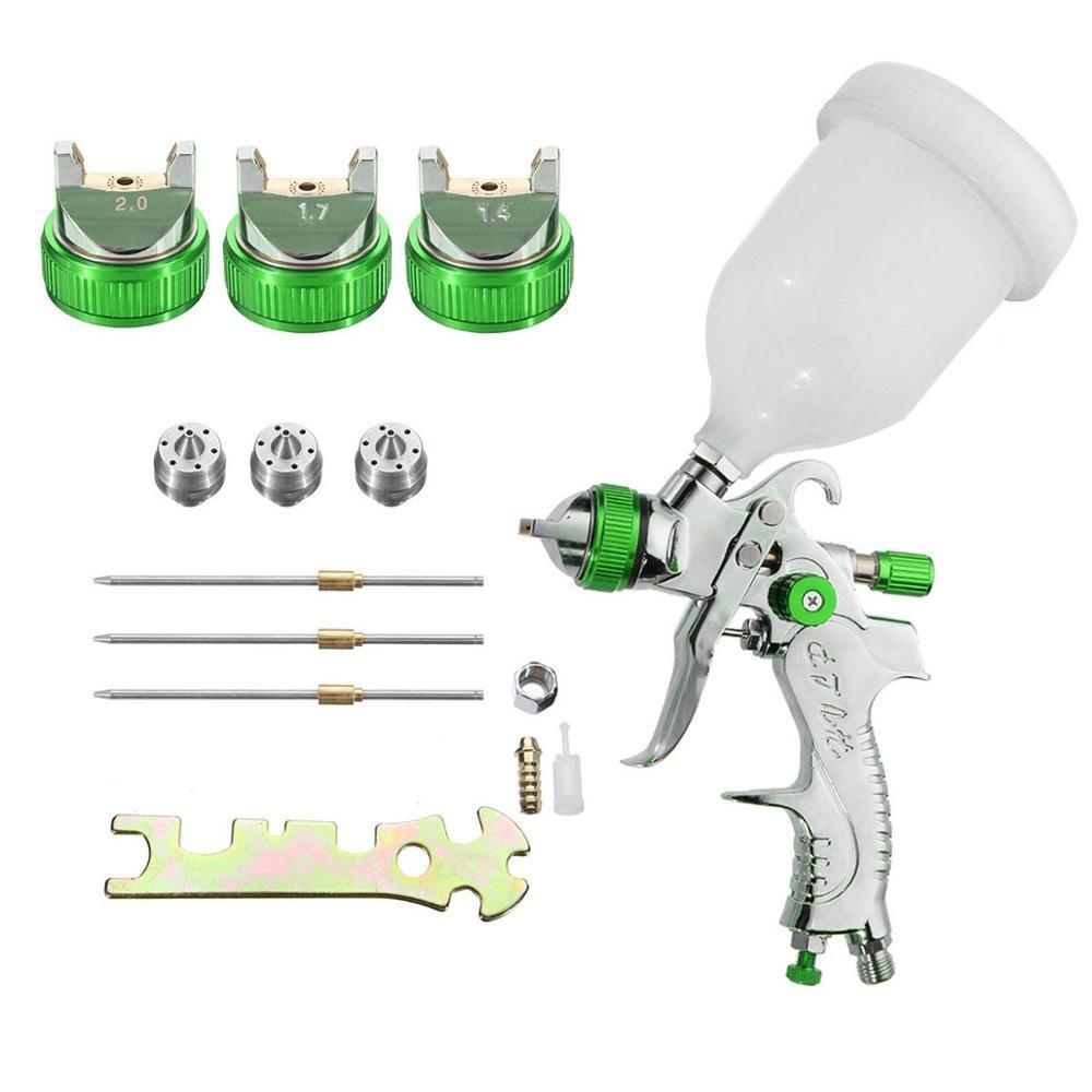 Professional HVLP 600ML 1.4mm Nozzle Gravity Pneumatic Air Paint Spay Gun