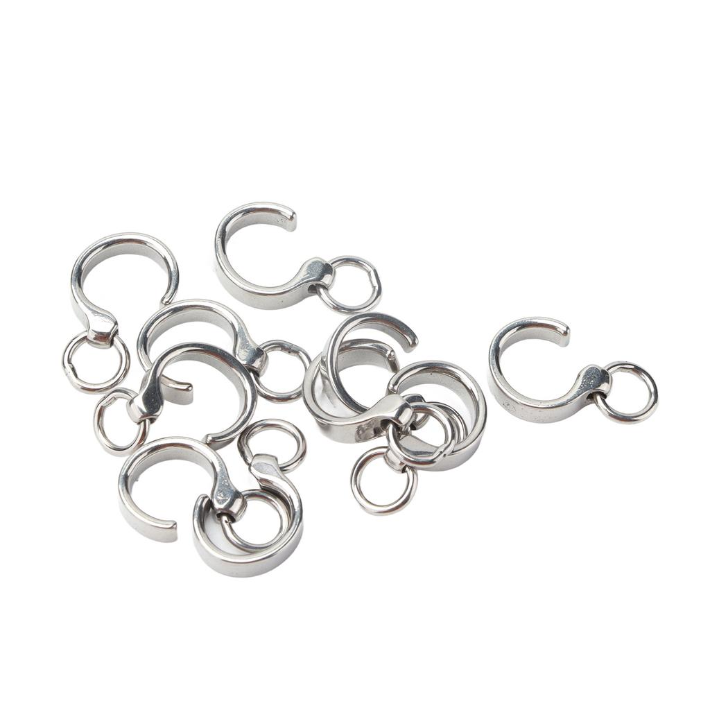 10pcs Bird Foot Ring Stainless Steel Outdoor Parrot Flying Accessory for Birds Training9#