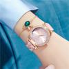 Set Bracciale Orologio al Quarzo da Donna con Dettagli in Strass Quadrante con Pendente a Stella e Cinturino a Catena Regolabile Adatto per l'Uso Quotidiano