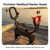 Boat Rod Holder with Clamp Degree Adjustable Positioning Hands Free for Anglers