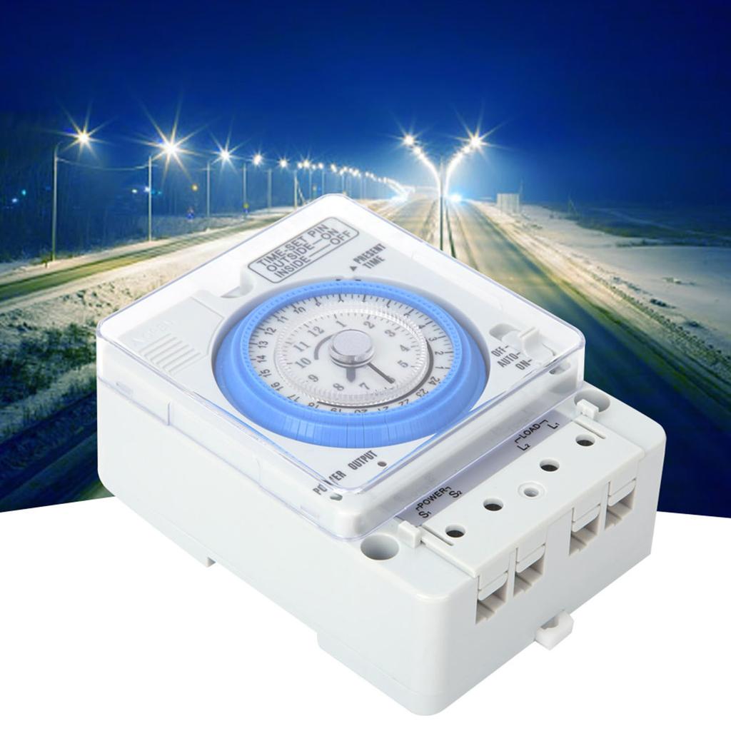 Mechanical Timer  TB388 Mechanical Timer 15 Minutes 24 Hours Time  Relay AC250V 20A Non Power Failure Timer