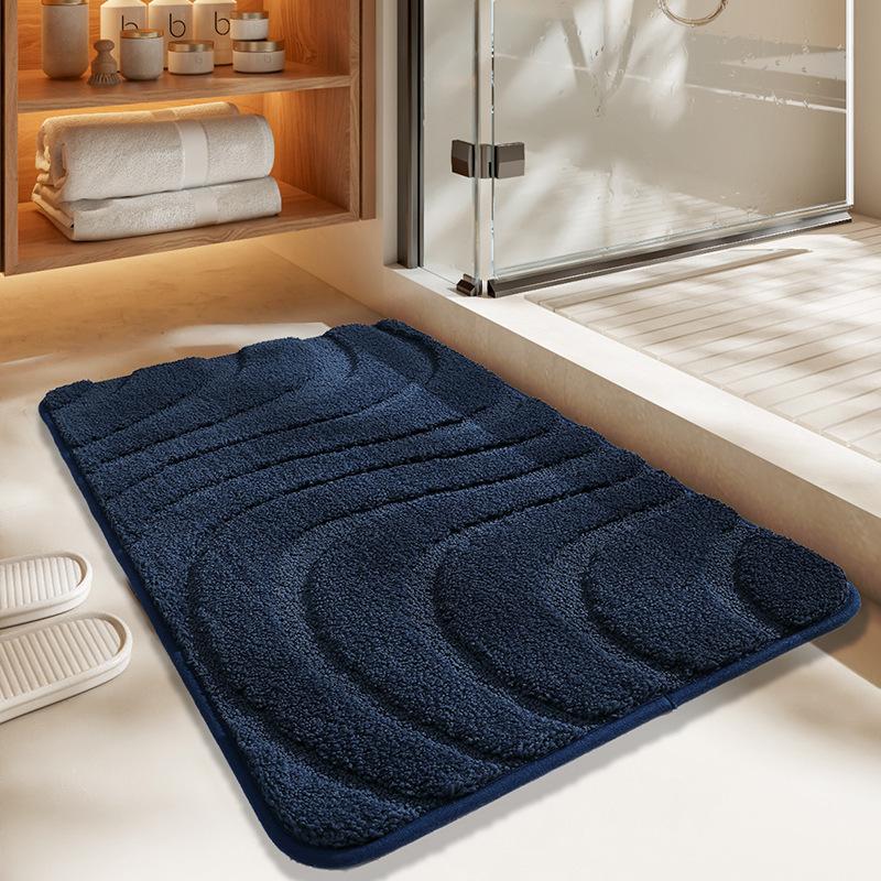 2026 Simple Striped Door Mat, Door Mat, Carpet, Bathroom, Non-slip Absorbent Foot Mat, Quick Drying