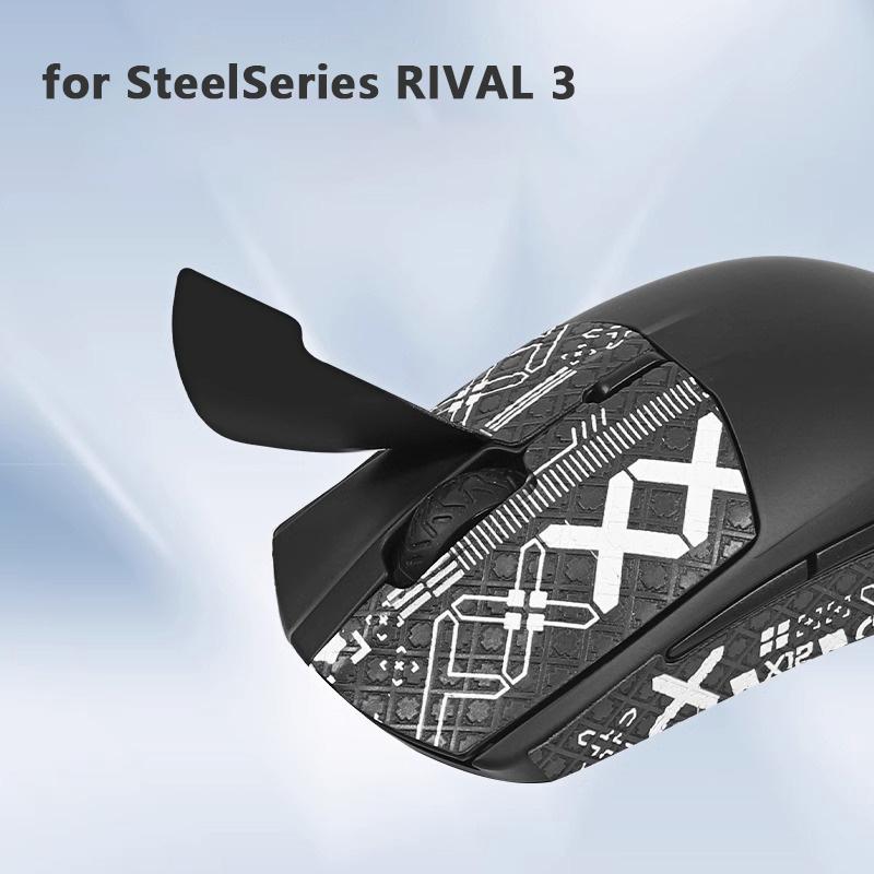 Anti-Slip Mouse Sticker Sweat-Absorbent Wear-Resistant Protective Grip Tape For Steelseries Rival 3 E-Sport Gaming Accessories