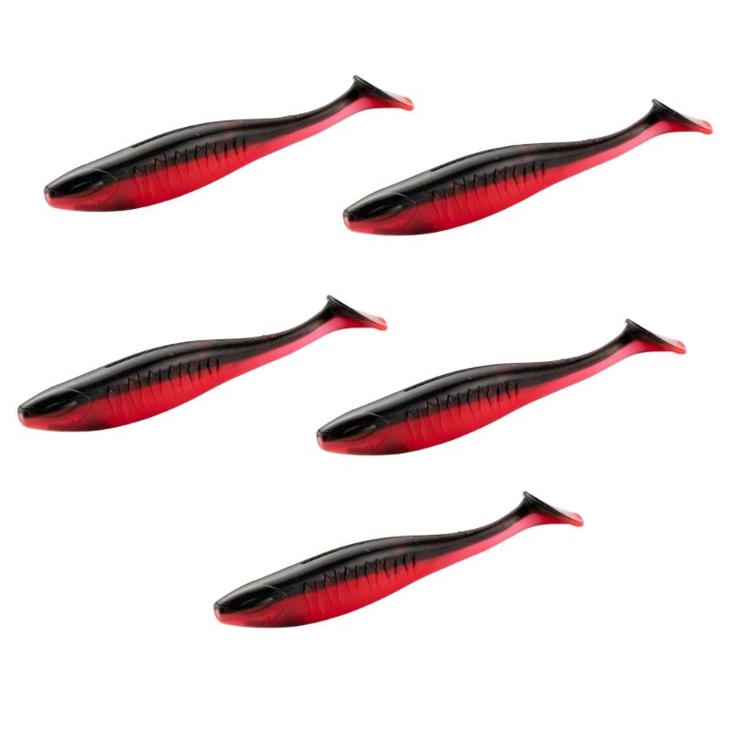 5Pcs 10cm Swim Baits for Saltwater Soft Fishing Lures Paddle Tail Swimbaits Artificial Baits Fishing Lure