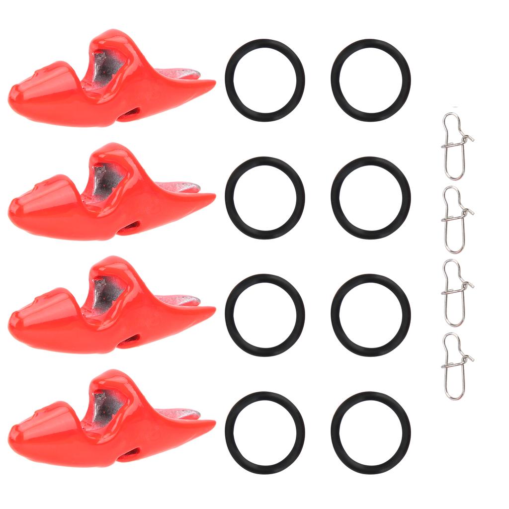 2 Bag Shrimp Lure Chin Cover Drop Weights Bait Sinker with Buckle Fishing Accessory