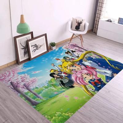 Tappeto da Pavimento Cartone Animato Giapponese S-Sailores-Moon Stile Nordico Tappetino da Ingresso per Casa Tappetini per Bagno-WC Tappetino Decorativo per Camera da Letto Hotel