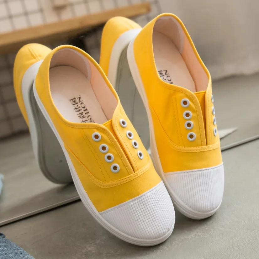 Fashion Autumn Loafers Canvas Shoe Sneakers for Women Shoes Breathable Women's Casual Shoes Lace Up WomanWhite Shoes Flats