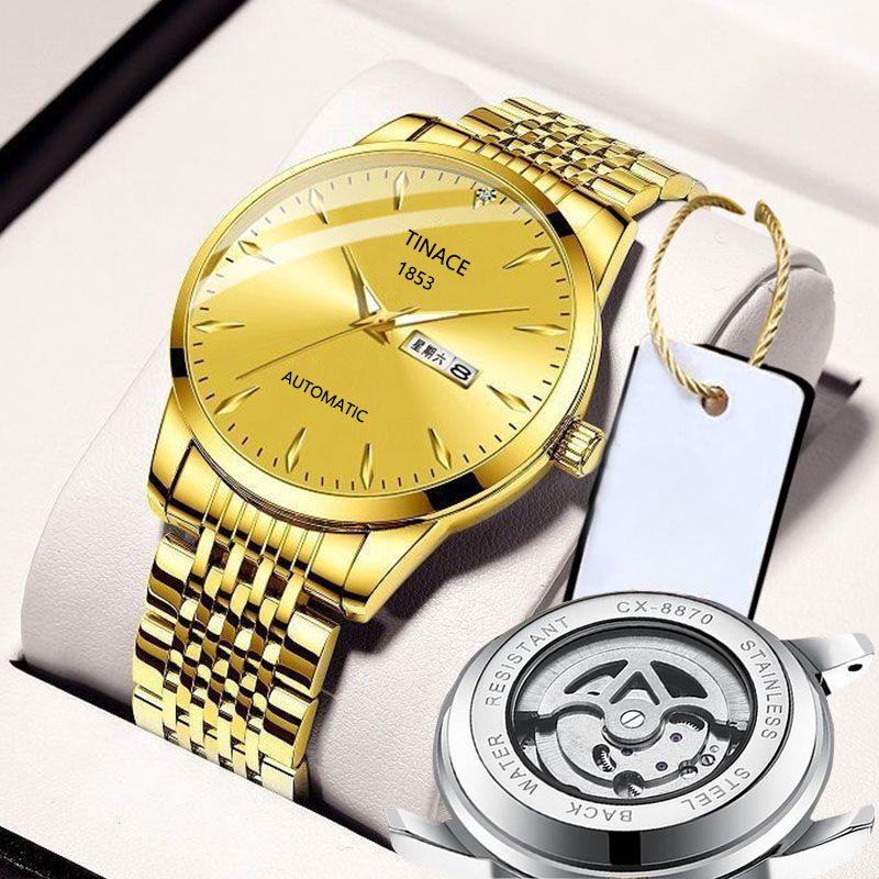 Tourbillon Fully Automatic Non-mechanical Watch Luminous Waterproof Fashion Business High Quality Men's Watch New Model