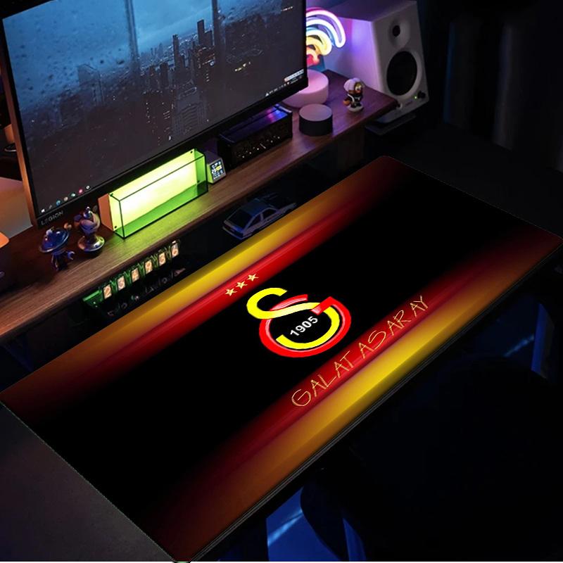 Galatasaray Fußballverein Mauspads, Gummiunterseite, Mauspads für Gamer und Bürogebrauch, Gaming-Schreibtisch, Leicht zu reinigende Matte Weihnachts-Fan-Geschenke