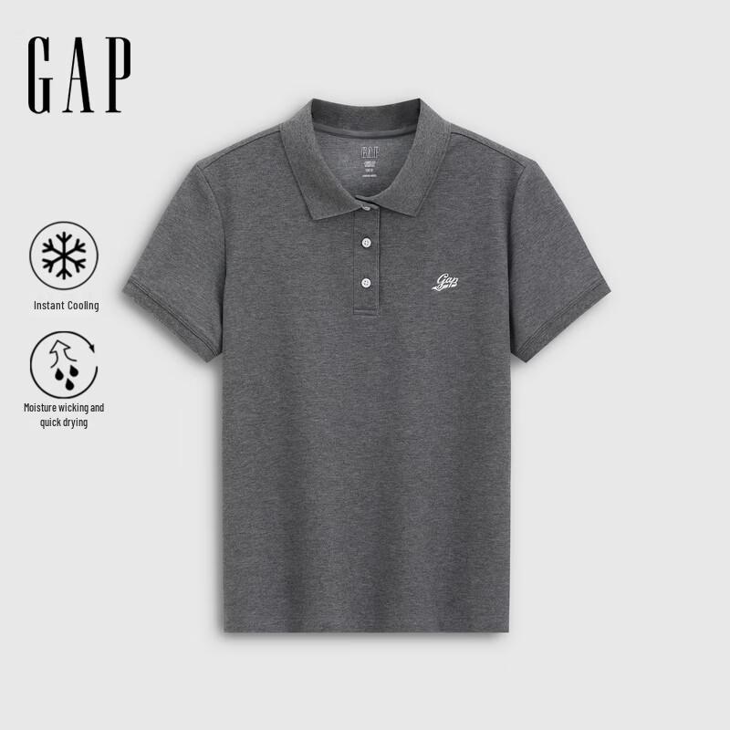 GAP Women s Color-block Logo Embroidered Polo Shirt 160/84A
