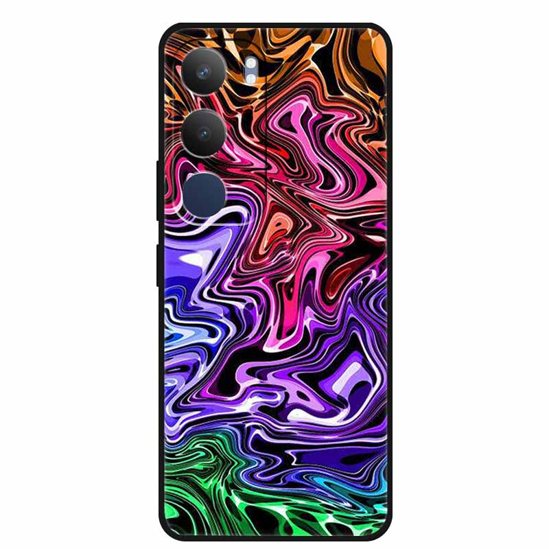 Luxury Phone Case For Vivo Y19s Pro 4G Soft TPU Silicone Back Case For Vivo Y29 5G Y 29 19s Marble Patterns Cover Bumper Funda