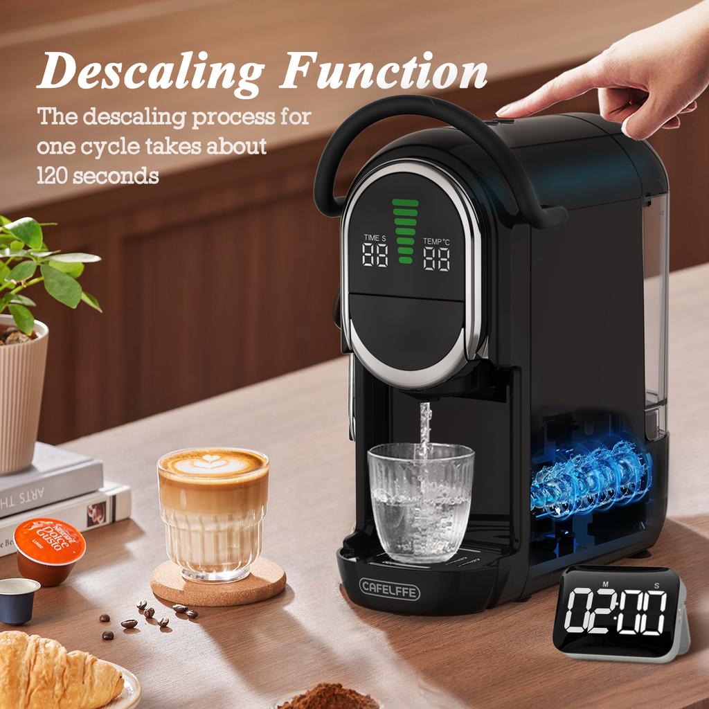 Fully Automatic Portable Capsule Coffee Machine – Compact Size for Office and Home Use, Italian-Style Espresso Maker