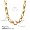 Europäische Retro 18K Gold Halskette für Damen - Hochwertiger schlichter Stil mit vielfältigen Designs und Edelstahlkette