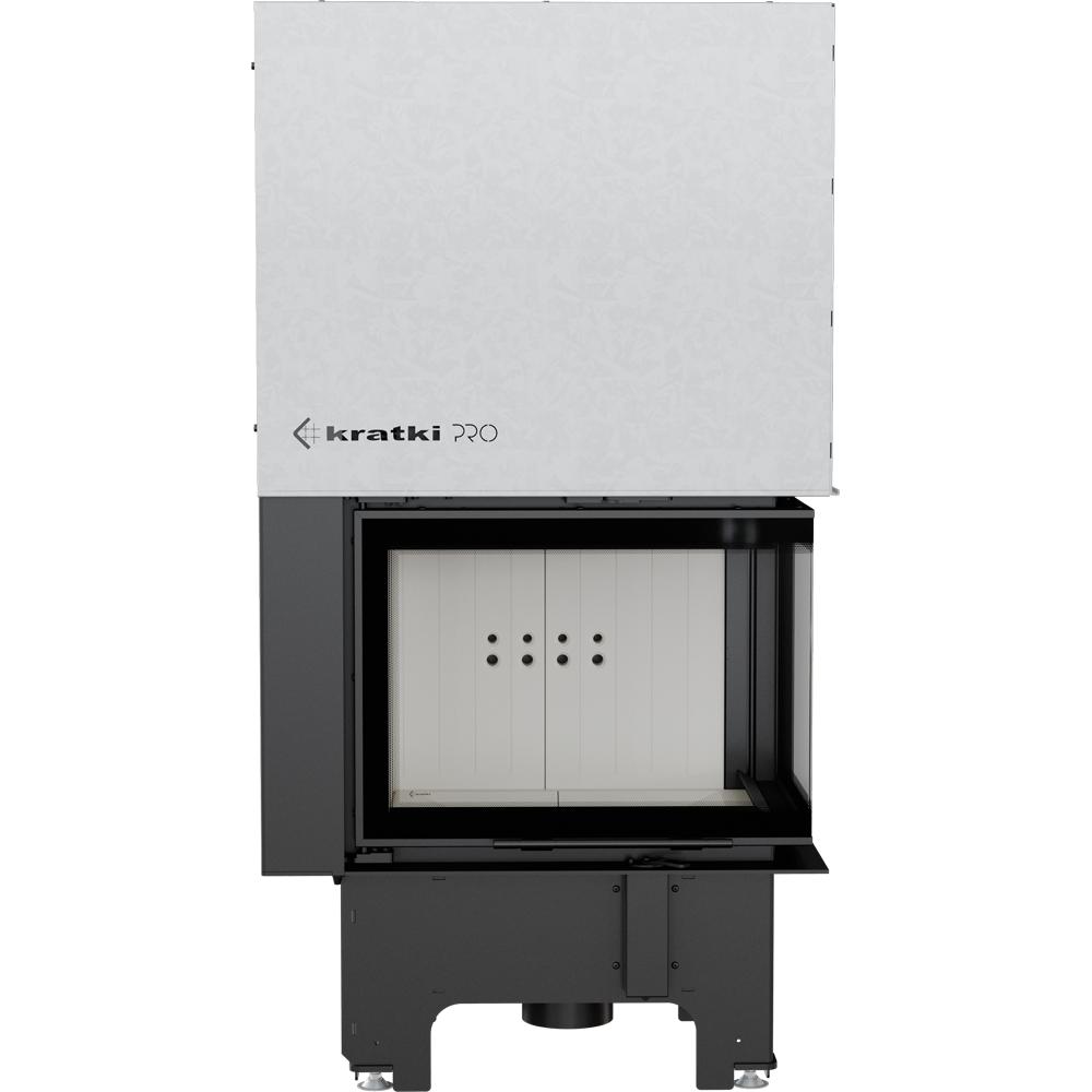 Steel Fireplace KRATKI VNP 610/430 9 kW Ø 200 Lift-up